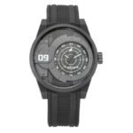 Fastrack Trendies Quartz Analog Black Dial Silicone Strap Watch for Guys-NS38058PP03