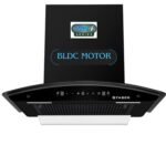 Faber 60cm 1500m³/hr BLDC Autoclean Chimney|Black Matt Filterless|Oil Collector|Touch & Gesture Control|9 Speed|LED|12 Yrs on Motor, 2 Yrs Comprehensive Warranty by Faber|HOOD IRIS BLDC FL HC BK 60