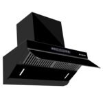 Faber 90cm 1500m³/hr Autoclean Kitchen Chimney|Digital Display|Filterless|Slant Body|T-Shape Panel|Touch+Gesture|12Yr on Motor,5Yr Comprehensive Warranty by Faber|Hood Alpine FL HC BK 90, Matt Black