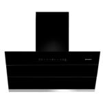 Faber 90 cm 1350 m³/HR Auto-Clean Angular Kitchen Chimney (HOOD BLISS FL SC AC BK 90, Filterless Technology, Touch & Gesture Control, Black)