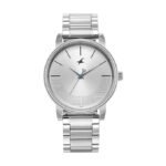 Fastrack Stunners Quartz Analog Silver Dial Metal Strap Watch for Guys-NR3291SM02
