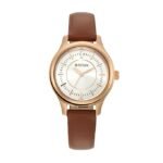 Titan Quartz Analog Silver Dial Leather Strap Watch for Women-2638WL01