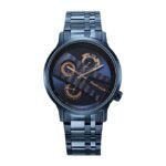 Fastrack Men Metal Blue Dial Analog Watch -3301Qm02, Band Color-Blue