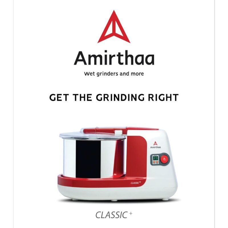 Amirthaa Classic+ - 2.5L Table Top Wet Grinder (Red) - RAM TV CENTER ...