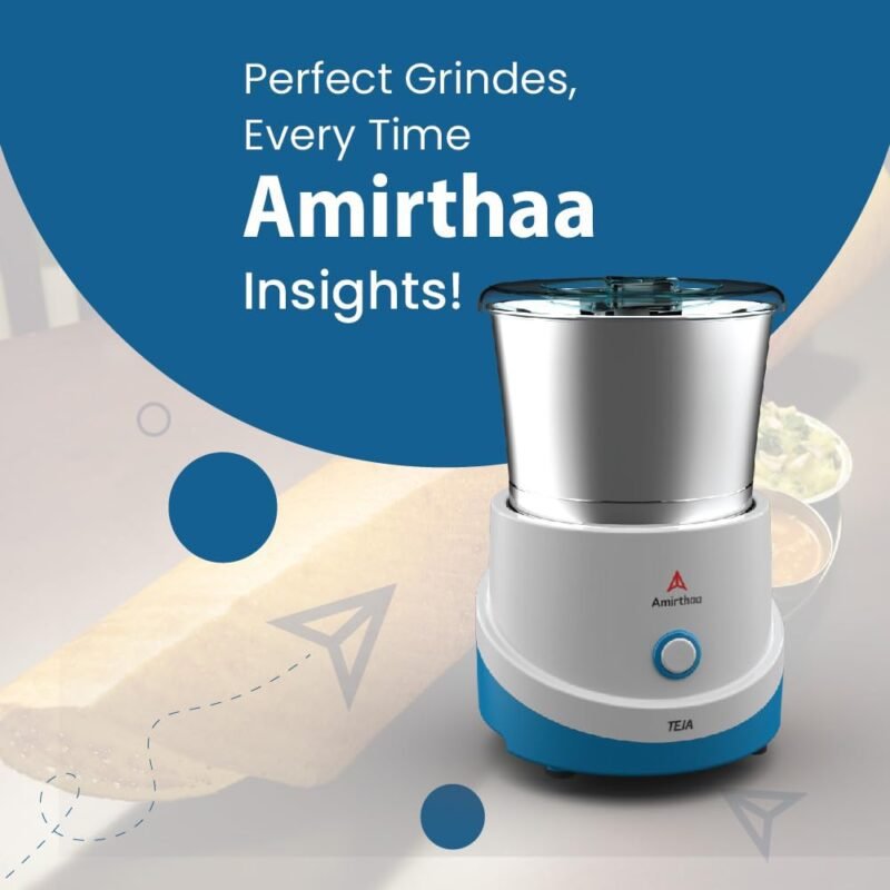 Amirthaa Teja Table Top Wet Grinder, 120 Watts, 1.5 litre Capacity ...