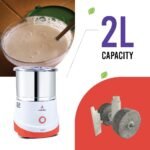 Amirthaa Teja+ Table Top Wet Grinder, 120 Watts, 2 litre Capacity, 1440 RPM, 5 Year Warranty (Red)