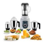 BLOWHOT 750 Watt 4 Jars Juicer Mixer Grinder For Kitchen, 2X1.5L Juicer & Liquid Jar, 1L Dry Jar, 500ML Chutney Jar - 3 Speed Control, Powerful Copper Motor, ABS Body, 5 year Warranty on Motor -MGV-02