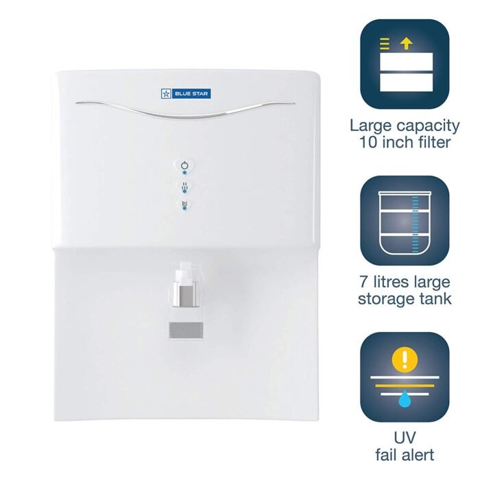 Blue Star Aristo RO+UF AR3WHAM01 7-Litre Water Purifier,White - Image 1
