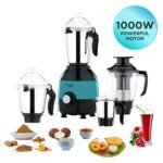 Butterfly Bhima 1000 Watts Mixer Grinder with 4 Jars (Turquoise) Plastic