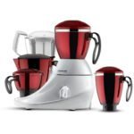 Butterfly Stainless Steel Desire Mixer Grinder with 4 Jars (Red and White), 760 Watt