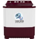 Godrej AXIS 10 Kg 5 Star Active Soak Semi-Automatic Top Load Washing Machine Appliance (WSAXIS VX 100 5.0 SN3 T WNRD, Wine Red)