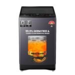 Haier 8 Kg 5 star Fully Automatic Top Loading Washing Machine HWM80-H826S6, Starry Silver, 2024, Butterfly Shape Heater, Oceanus Wave Drum,Near Zero Pressure, Toughened glass