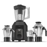 Havells Hexo Plus 1100 watts 4 Jar Mixer Grinder I 2.5 Kg Double Ball Bearing Copper Motor I 22000 RPM I 100 Minutes Run Time I Metal Teeth Coupler & Jar Base IPolycarbonate Jar, Lids with Lock