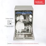 Hindware Calico 14 Place Settings Free Standing Auto-Clean Dishwasher With 8 Wash Programs (Silver) (DW100005)
