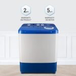 Panasonic 6.5 kg 5 Star Semi-Automatic Top Loading Washing Machine (NA-W65L7ARB, Blue, Powerful Motor, Active Foam System, Effective Wash Pulsator, 2023 Model)