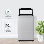 Panasonic 7 Kg 5 Star Fully-Automatic Top Load Washing Machine (2022 Model, NA-F70LF2MRB, Light Grey, 12 Wash Program, Active Foam Wash Technology, Antibacterial Water Inlet)