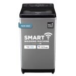 Panasonic 8 Kg Wifi Built-In Heater Fully-Automatic Top Load Smart Washing Machine (NA-F80AH1CRB,Charcoal Inox Grey, Compatible with Alexa, 15 Wash Program)