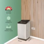 Panasonic 8 Kg Wifi Built-In Heater Fully-Automatic Top Loading Smart Washing Machine (NA-F80V10SRB, Stainless Steel, Compatible with Alexa)