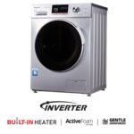 Panasonic 8.0 Kg 5 Star Wifi Inverter Fully-Automatic Front Loading Washing Machine (NA-148MF1L01, Silver, Compatible for Alexa)