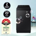 Samsung 9 Kg, Eco Bubble, Super Speed, Wi-Fi, Soft Closing Door, Fully-Automatic Top Load Washing Machine (WA90BG4686BVTL, Hygiene Steam, Black Caviar, Awarded as Washing Machine Brand of the year)
