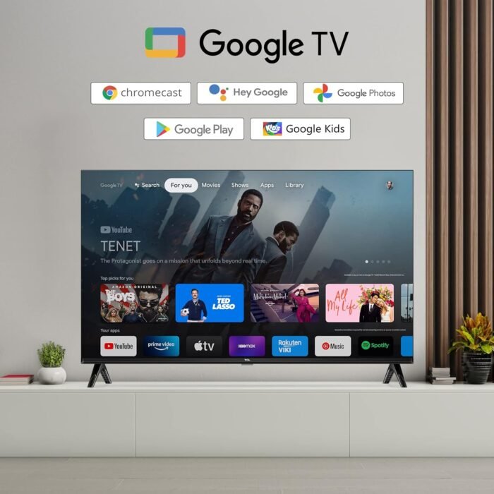 TCL 80.04 cm (32 inches) Bezel-Less S Series Full HD Smart LED Google TV 32S5400 (Black) Style Name: S5400 Series - Image 3