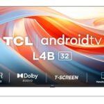 TCL 80.04 cm (32 inches) Metallic Bezel-Less HD Ready Smart Android LED TV 32L4B (Black) Style Name: L4B Series