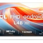 TCL 101 cm (40 inches) Mettalic Bezel-Less Full HD Smart Android LED TV 40L4B (Black) Style Name: L4B Series