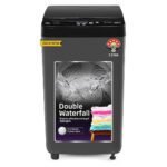 Voltas Beko, A Tata Product 6.5 Kg 5 Star Fully-Automatic Top Loading Washing Machine (2024 Model, WTL6504UEA/OBS2P10 Eco-Series,Dark Grey, Pulsator wash and Double waterfall technology)