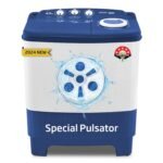 Voltas Beko, A Tata Product 6.5 Kg 5 Star Semi-Automatic Top Loading Washing Machine (2024 Model, WTT65UNX/OK3I0I0W01, Blue, Pulsator wash technology)