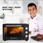 Wonderchef Oven Toaster Griller (OTG) - 19 litres, Black - with Auto-Shut Off, Heat-Resistant Tempered Glass, Multi-Stage Heat Selection | Bake, Grill, Roast | Easy clean