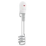 Havells Zeta 1500 watt Immersion Heater | ISI Mark Heavy Duty 3 Pin Moulded Plug, Touch Protection Cover | Waterproof, Heating Indicator, Nickel Plating, Warranty: 2 Year comprehensive | (Grey)