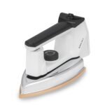 Bajaj DX 16 Heavy Weight Dry Iron | 1100 W Heavy Weight Dry iron | Aluminum | DuraGlide Soleplate | 2 Years Warranty | White & Black