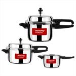 Butterfly Cordial 2, 3 & 5 Litres Pressure Cookers | Outer Lid | Superior Stainless Steel | Induction & Gas Stove Compatible | ISI Certified | 2 Years Manufacturer's Warranty | Silver