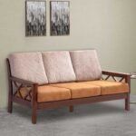 Larry Wooden Sofa 3 Seater