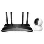 TP-Link WiFi 6 AX1500 Archer AX10,Smart WiFi,Triple-Core CPU, Gigabit & 360°2MP 1080p Full HD Pan/Tilt Home Security Wi-Fi Smart Camera| 2-Way Audio| Night Vision| Motion Detection| Indoor CCTV White