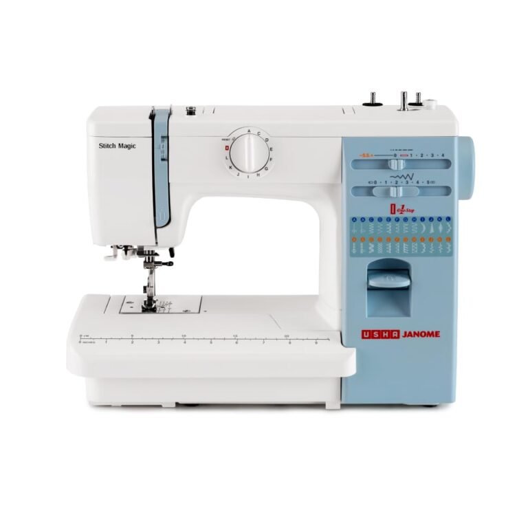 Usha Janome Stitch Magic Automatic Zig-Zag Electric Sewing Machine 23 Built-In-Stitches 57 Stitch Function