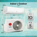 LG	INVERTER  TSQ19CNZE   3 STAR  1.5 TON   (  YTCDAAA ) - Image 2