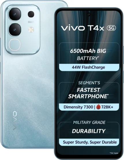 vivo T4x 5G (Marine Blue, 128 GB) (6 GB RAM)