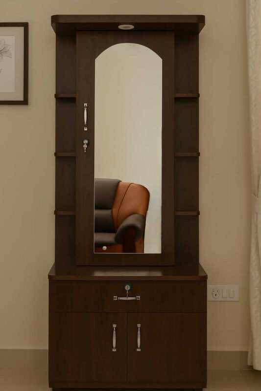 WOOD DOUBLE TABLE CORNER